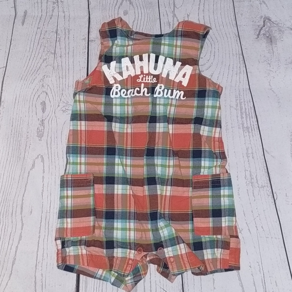 Carter's Plaid Romper 18m